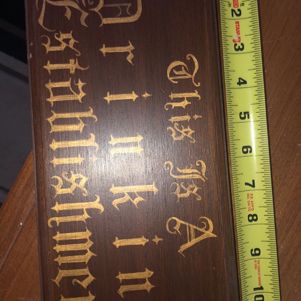 💲OLD❗️on FB Marketplace Vintage Handcrafted Wooden Bar Sign 1974 artist signed